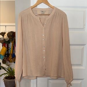 Faherty Light Beige Women's Blouse